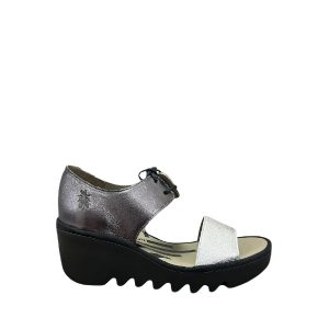 BILU465FLY - Sandale pour Femme couleur Argent/Graphite de marque Fly London