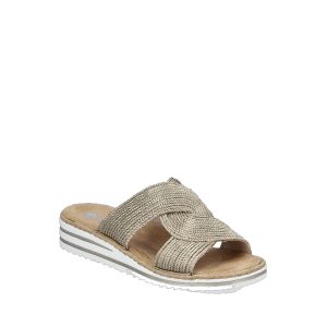V06R4-90 - Sandales/Mules pour Femme couleur Or de marque Remonte