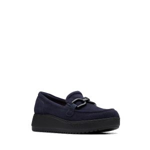 Zylah Top - Women's Loafers in Navy from Clarks